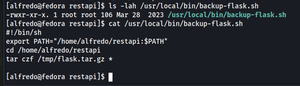 Permissões e conteúdo do arquivo backup-flask.sh