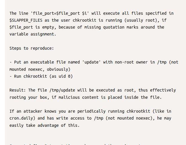 Explicação do processo de exploração